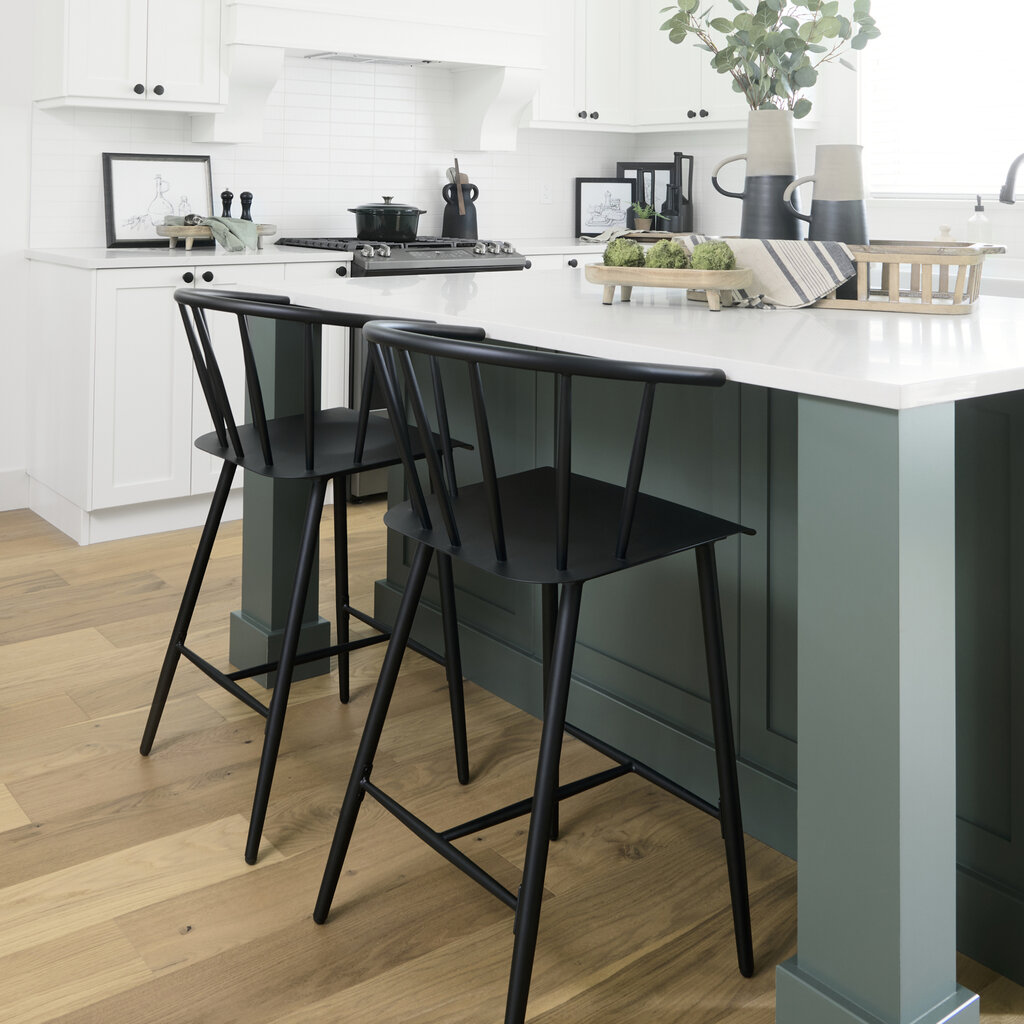 ATLAS COUNTER STOOL METAL BLACK