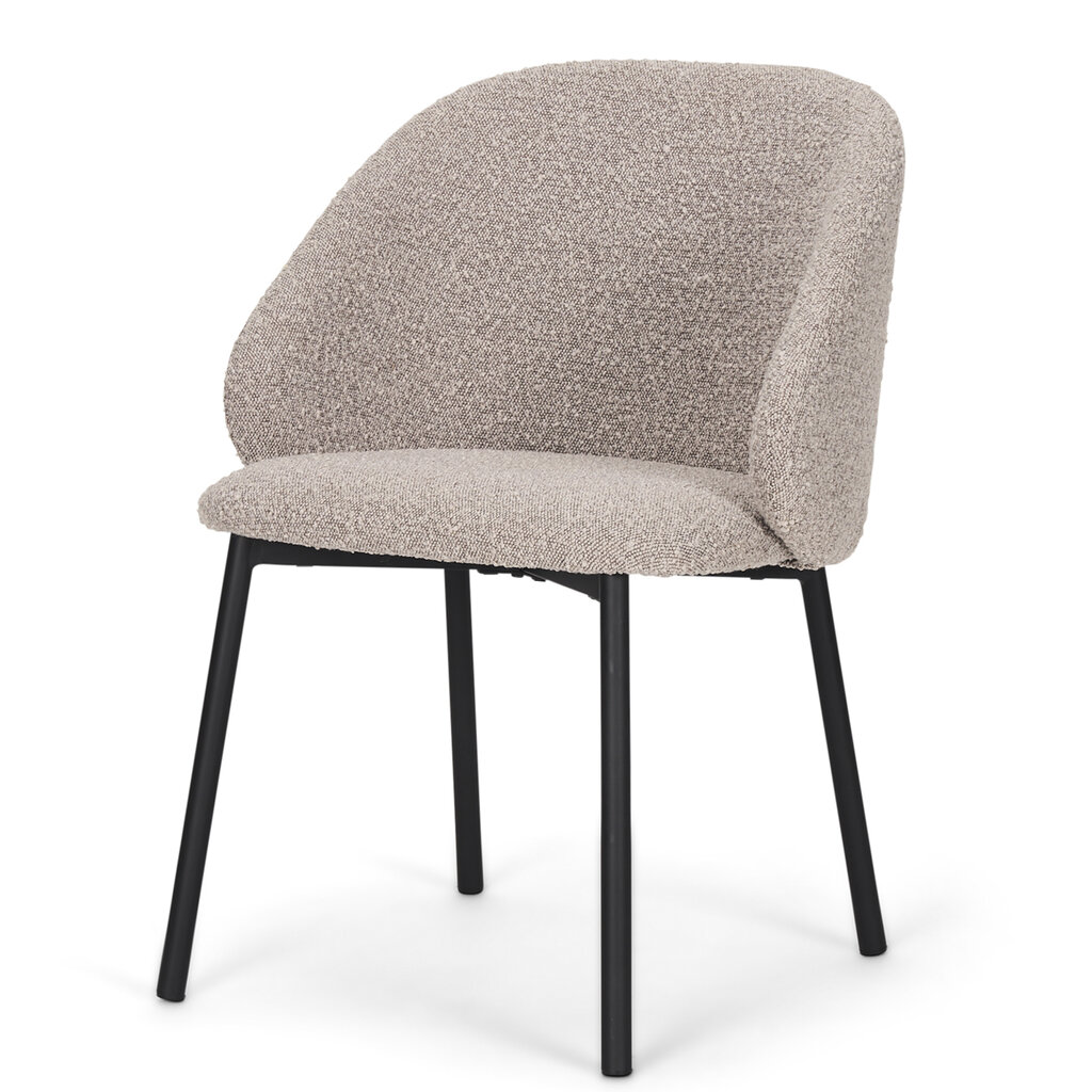 ALBAN DINING CHAIR BOUCLE TAUPE