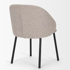ALBAN DINING CHAIR BOUCLE TAUPE
