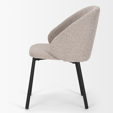 ALBAN DINING CHAIR BOUCLE TAUPE