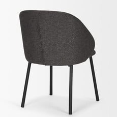 ALBAN DINING CHAIR MODERN CHARCOAL