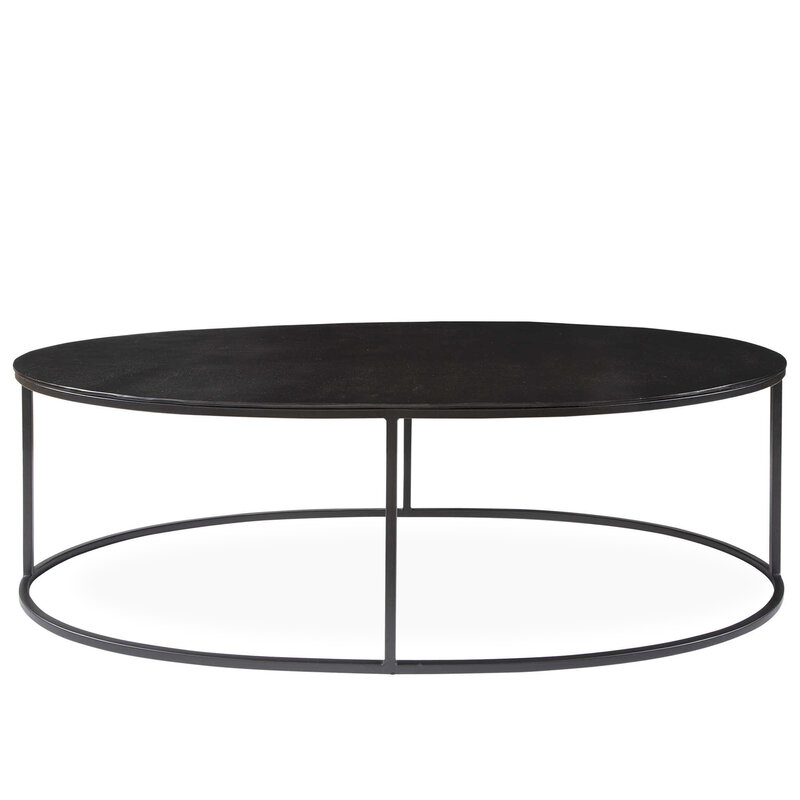 COREENE COFFEE TABLE OVAL BLACK