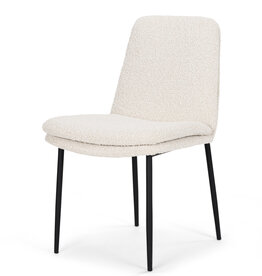 ELREY DINING CHAIR BOUCLE WHITE