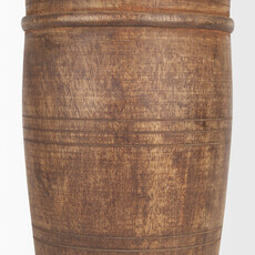 BARREL VASE WOOD LARGE