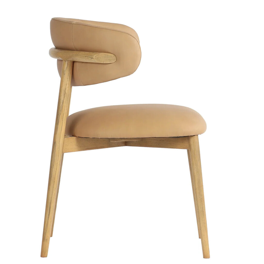 BARCELONA DINING CHAIR LEATHER TAN