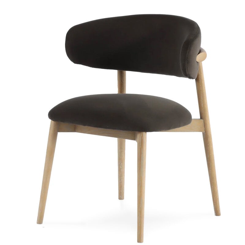 BARCELONA DINING CHAIR VELVET GREY