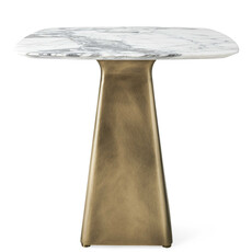 EQUILATERAL SIDE TABLE MARBLE