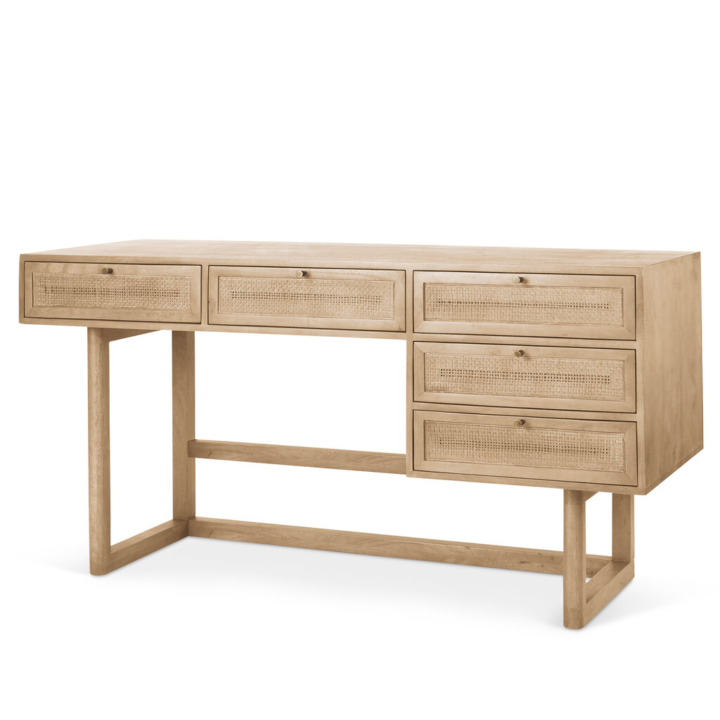 VILLA DESK CANE NATURAL