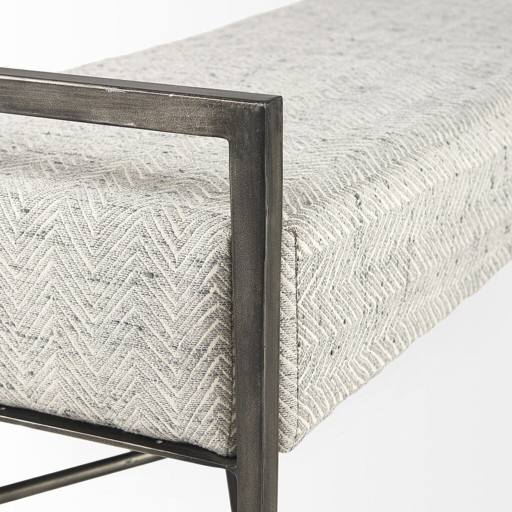 SEASIDE BENCH TAUPE AND GREY