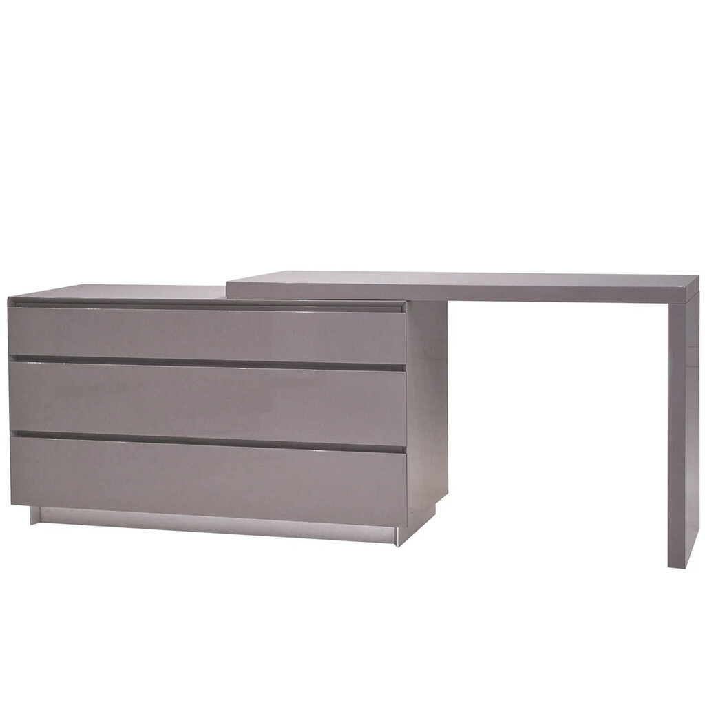 YEN DRESSER W/ EXTENSION DESK TOP GREY