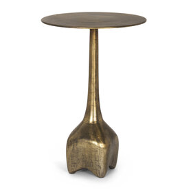 RIVA SIDE TABLE BURNISHED GOLD TALL