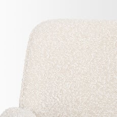 MARKUS DINING CHAIR BOUCLE WHITE SAND