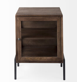 INDIANA SIDE TABLE DARK BROWN