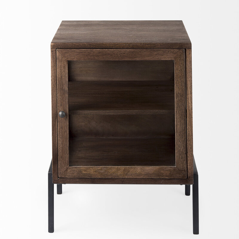 INDIANA SIDE TABLE DARK BROWN