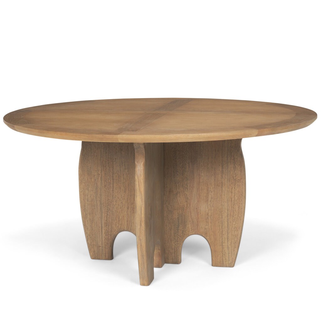 AGENT DINING TABLE ROUND SMOKED 59"