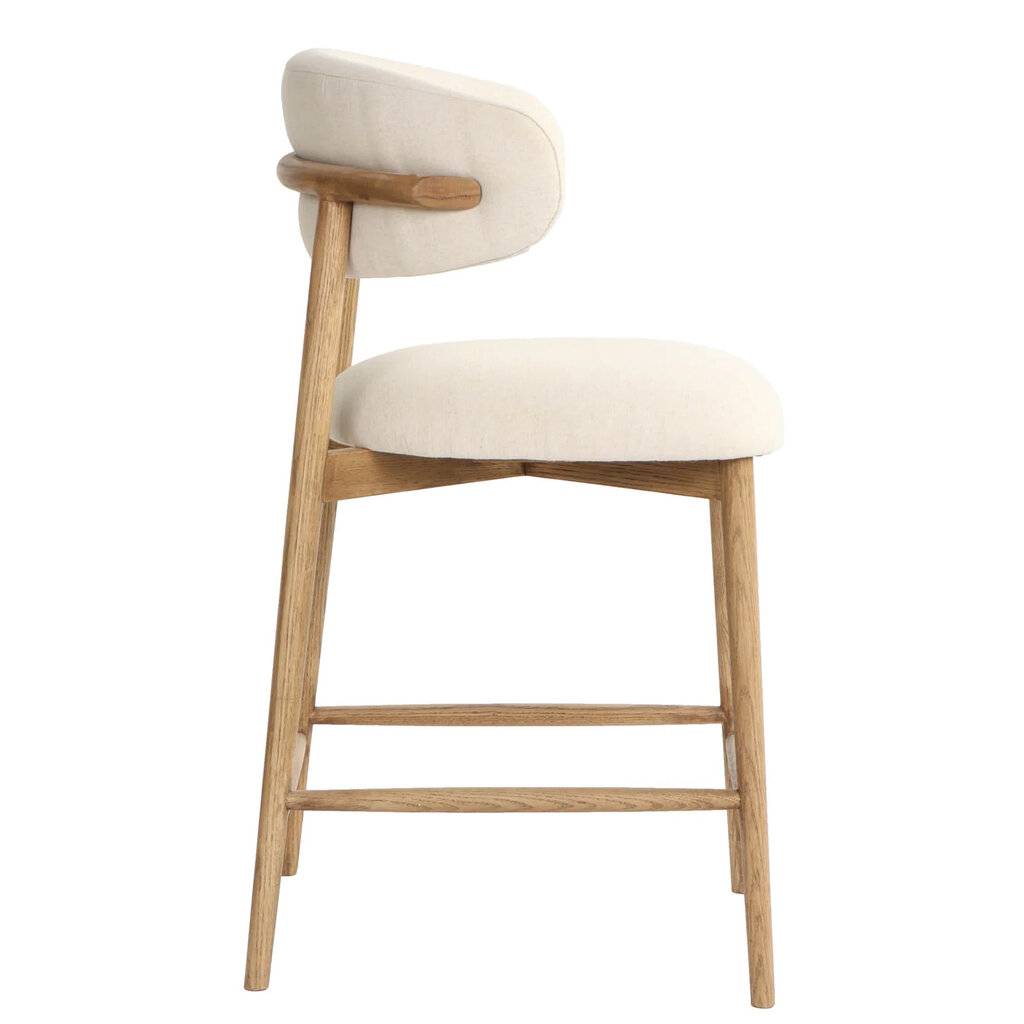 BARCELONA COUNTER STOOL WHITE SAND