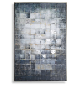 GRAPHICS BLUE MIDINIGHT FRAMED ART