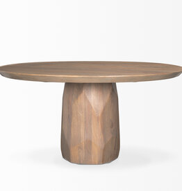 BYRON DINING TABLE ROUND NATURAL 60"