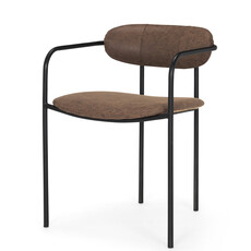 ISADORA ARMCHAIR CHOCOLATE BROWN AND BLACK