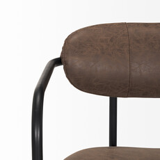 ISADORA ARMCHAIR CHOCOLATE BROWN AND BLACK