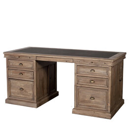 ELEMENTARY DOUBLE DESK w/ BLACK WRITING TOP