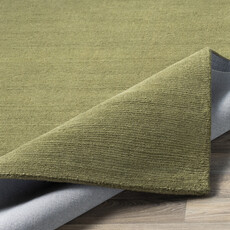 MYST RIBBED OLIVE GREEN 6' X 9'