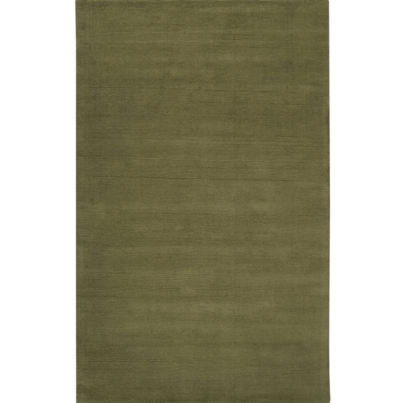 MYST RIBBED OLIVE GREEN 6' X 9'