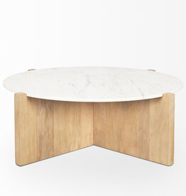 WILLIAM COFFEE TABLE ROUND NATURAL 48"