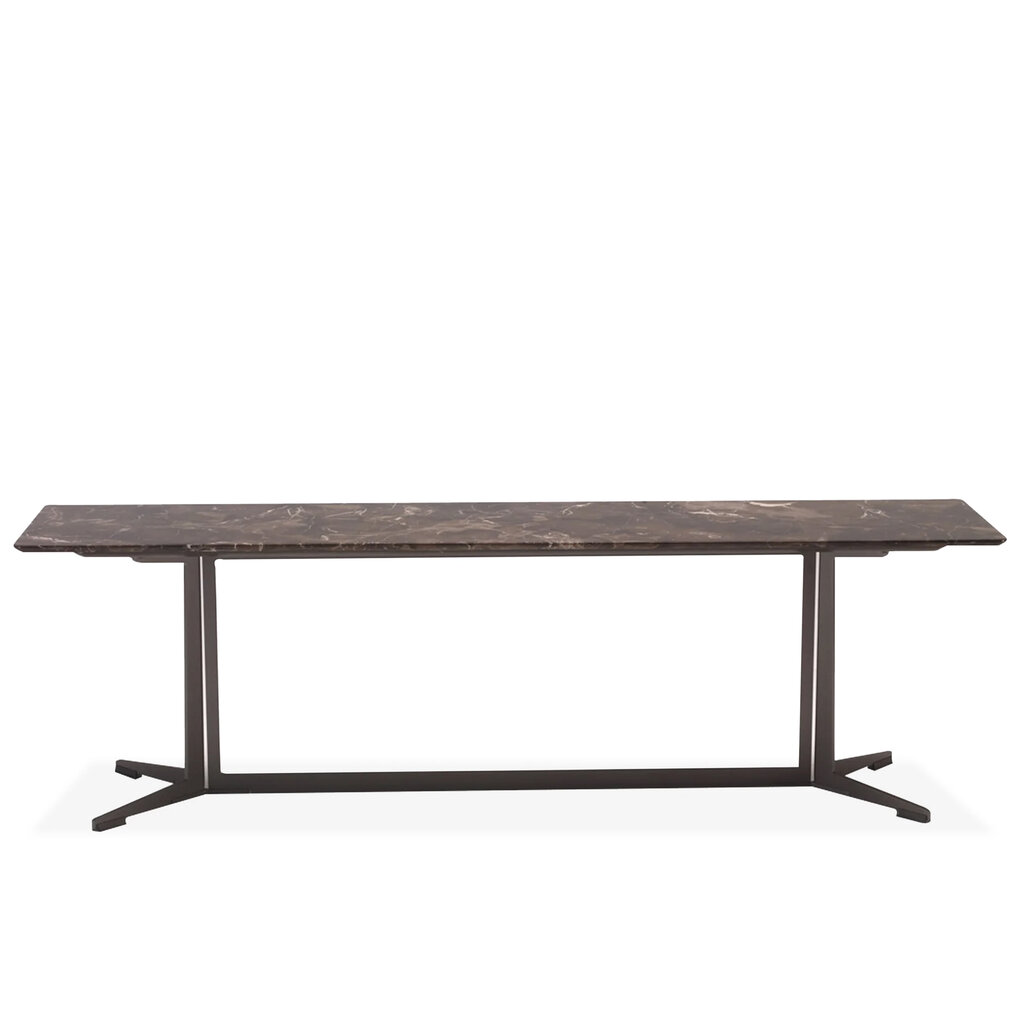 ATREUS CONSOLE TABLE LOW MARBLE BROWN