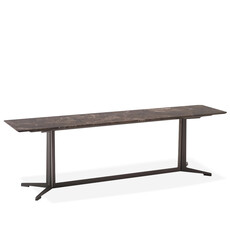 ATREUS CONSOLE TABLE LOW MARBLE BROWN