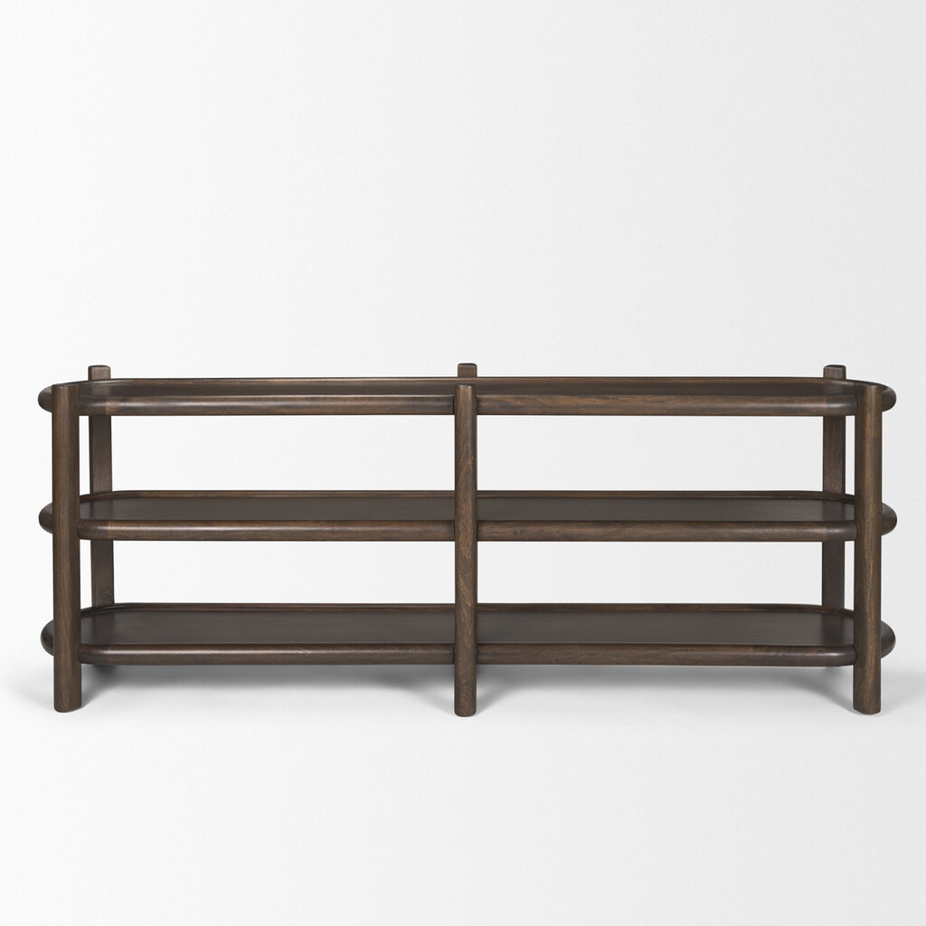 FINN CONSOLE SHELF DARK BROWN