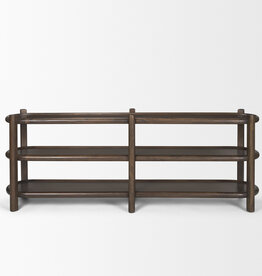 FINN CONSOLE SHELF DARK BROWN