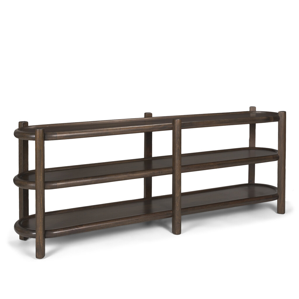FINN CONSOLE SHELF DARK BROWN