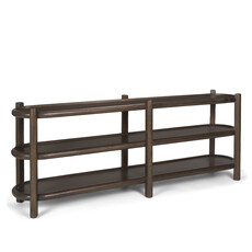 FINN CONSOLE SHELF DARK BROWN