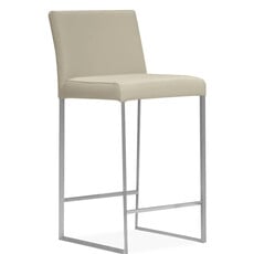 MATTEO COUNTER STOOL LEATHER TAUPE