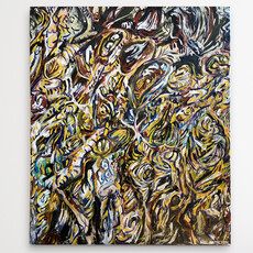 #3 - 2024 by WILL HAMILTON - acrylic, watercolour and pastel on canvas - 30" X 40"