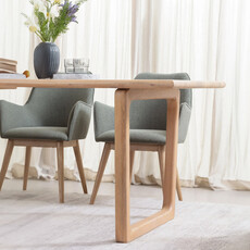 TOFINO DINING TABLE OAK NATURAL 71"
