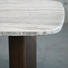 VENTURA DINING TABLE TRAVERTINE 107"