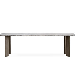 VENTURA DINING TABLE TRAVERTINE 107"