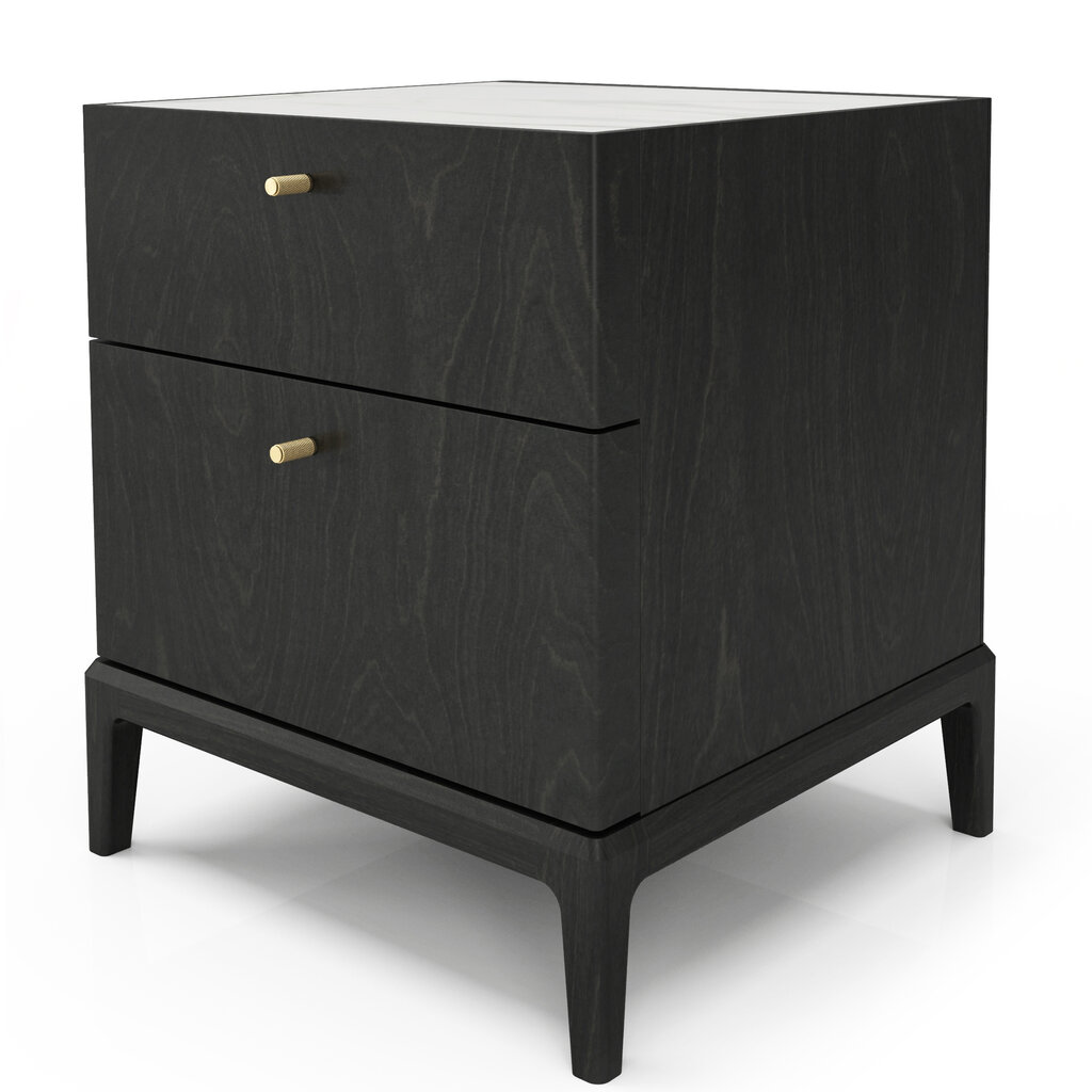 HEMRIK 2-DRAWER NIGHTSTAND