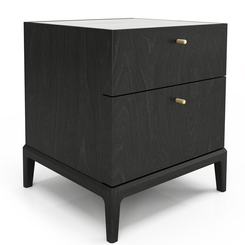 HEMRIK 2-DRAWER NIGHTSTAND