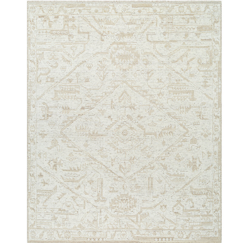 KILLUM HAND KNOTTED WOOL 9' X 12' NATURAL