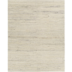 MAINE NEW ZEALAND WOOL 9' X 12' NATURAL AND GREY