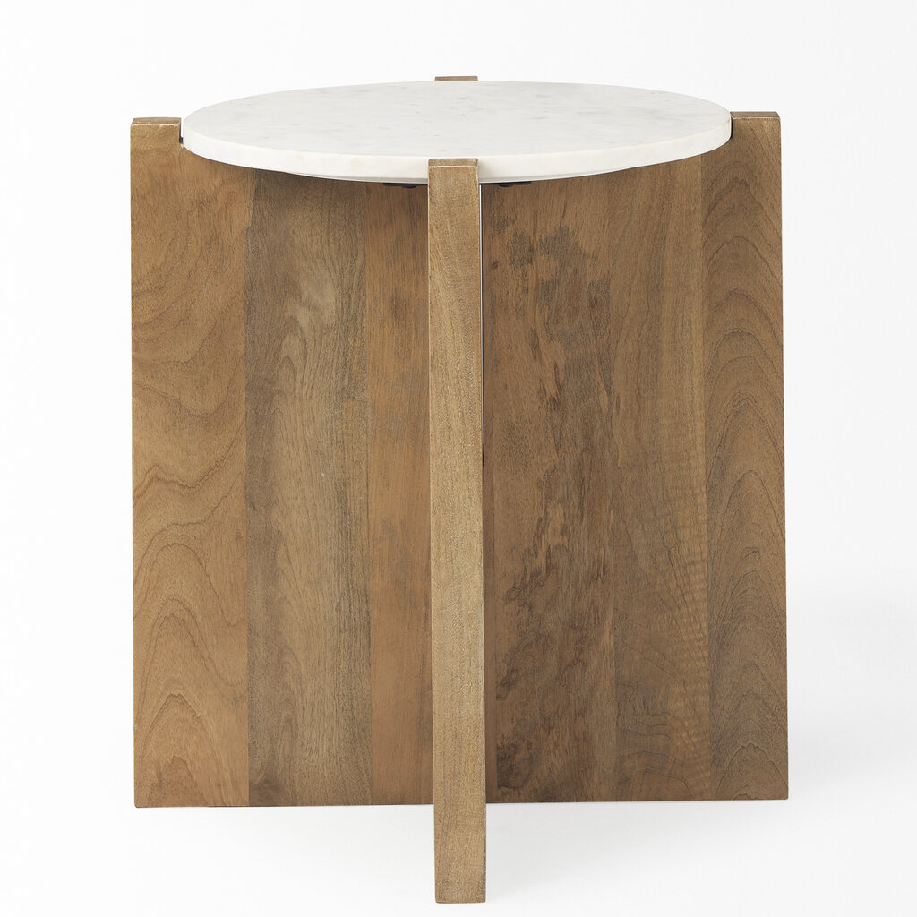 WILLIAM SIDE TABLE ROUND NATURAL