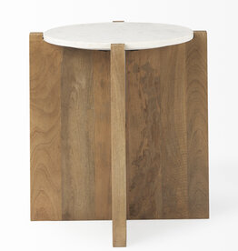 WILLIAM SIDE TABLE ROUND NATURAL