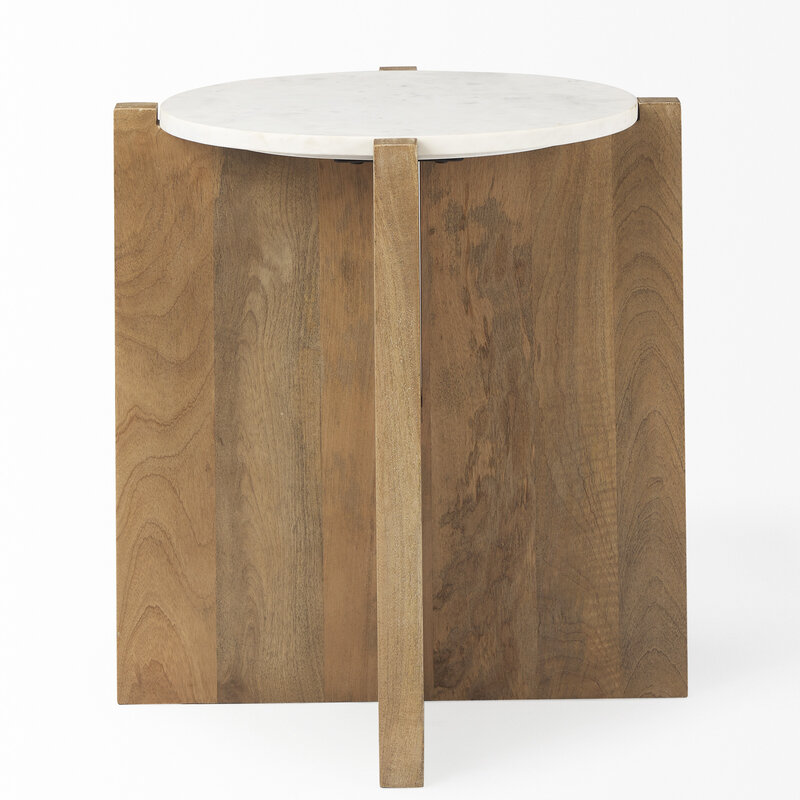 WILLIAM SIDE TABLE ROUND NATURAL