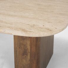 BROCK COFFEE TABLE RECTANGLE TRAVERTINE