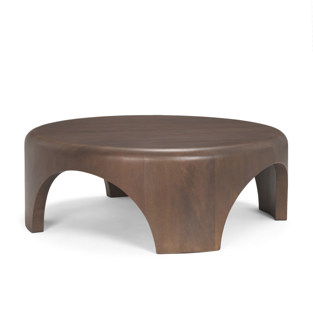 CALLUM COFFEE TABLE ROUND DARK BROWN