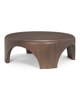 CALLUM COFFEE TABLE ROUND DARK BROWN