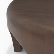 CALLUM COFFEE TABLE ROUND DARK BROWN
